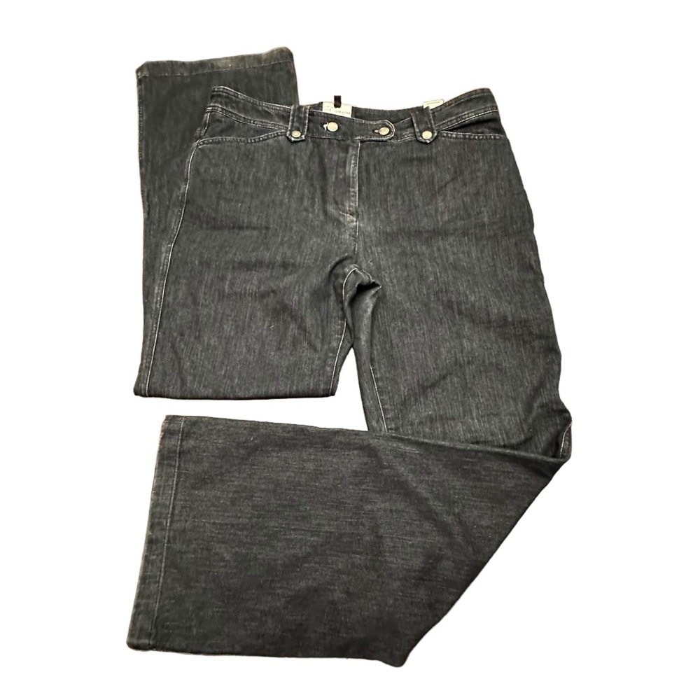 EXCELLENT CONDITION - JONES NEW YORK SIGNATURE BRAND BLACK STRETCH JEANS SIZE 14